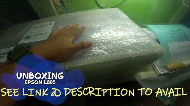 UNBOXING EPSON L805 THE BEST FOR STICKER PRINTING AND PICTURE PRINTING (NO.5)