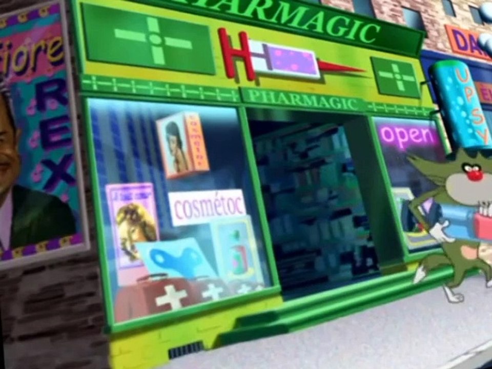 Oggy and the Cockroaches E080 Hide and Sick
