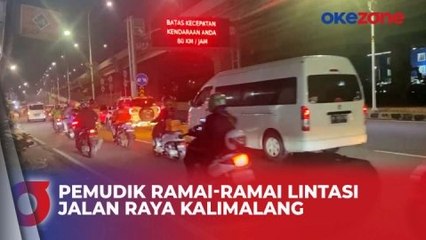 H-5 Lebaran, Jalan Raya Kalimalang Ramai Dilintasi Pemudik