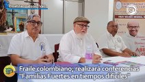 Fraile colombiano en Coatzacoalcos; realizará conferencias 
