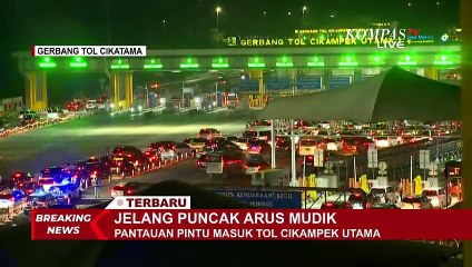 Download Video: Begini Pantauan Udara Arus Lalu Lintas di Gerbang Tol Cikampek Utama