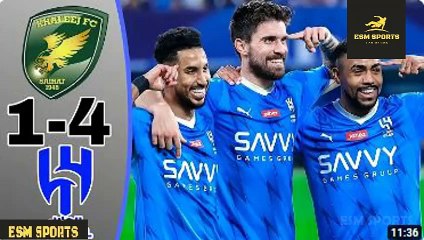 Al Khaleej vs Al Hilal 1-4 Highlights All Goals Saudi League 2024