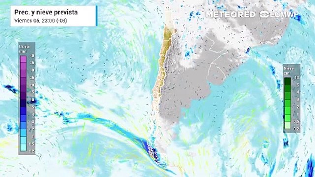 Las precipitaciones avanzarán por la Patagonia y se prevén tormentas en el extremo norte de Chile este fin de semana