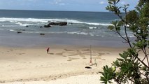 Port Macquarie beaches the perfect canvas for sand artist Alex McNaught