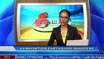 TRINI IN NEW YORK RECALLS EXPERIENCE OF 4.8 MAGNITUDE EARTHQUAKE