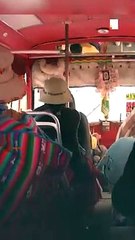 Ejemplo de vida: Utilia es una mujer de pollera que se destaca en el transporte público