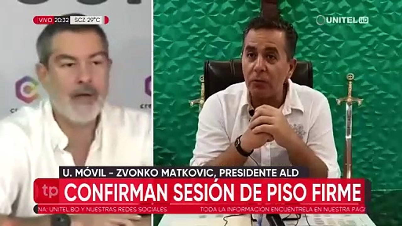“Nos vamos a defender como corresponde”, dice Zvonko ante recursos que busca frenar sesión en Piso Firme