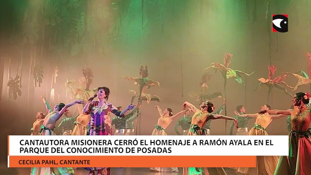 Cantautora misionera cerró el homenaje a Ramón Ayala en el Parque del Conocimiento de Posadas
