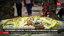 Pobladores hacen ritual para que regrese el agua en Hidalgo y el resto del país