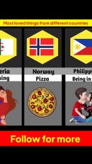 Most loved things from different countries ❤️
