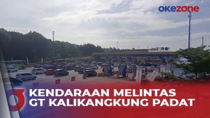 Kepadatan Kendaraan Terjadi di GT Kalikangkung
