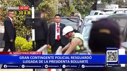 Caso Rolex: así fue la llegada y salida de Dina Boluarte a la Fiscalía