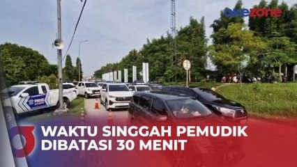 Antrean Kendaraan Masuk Rest Area Tol Cipali Membeludak, Waktu Singgah Pemudik Dibatasi