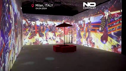 NO COMMENT: Una exposición inmersiva del Ukiyo-e japonés funde en Milán tradición y modernidad