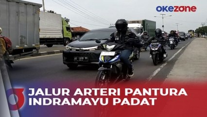 Jalur Arteri Pantura Indramayu Padat, Pemudik dari Bekasi Tempuh Waktu 12 Jam