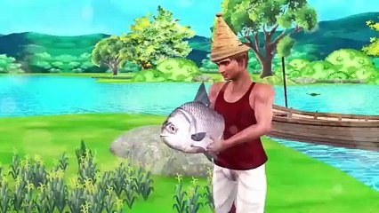 Teen Magical Fisherman - Fish Curry Cooking - Fishing man - stories - best storey - 2024 cartoon