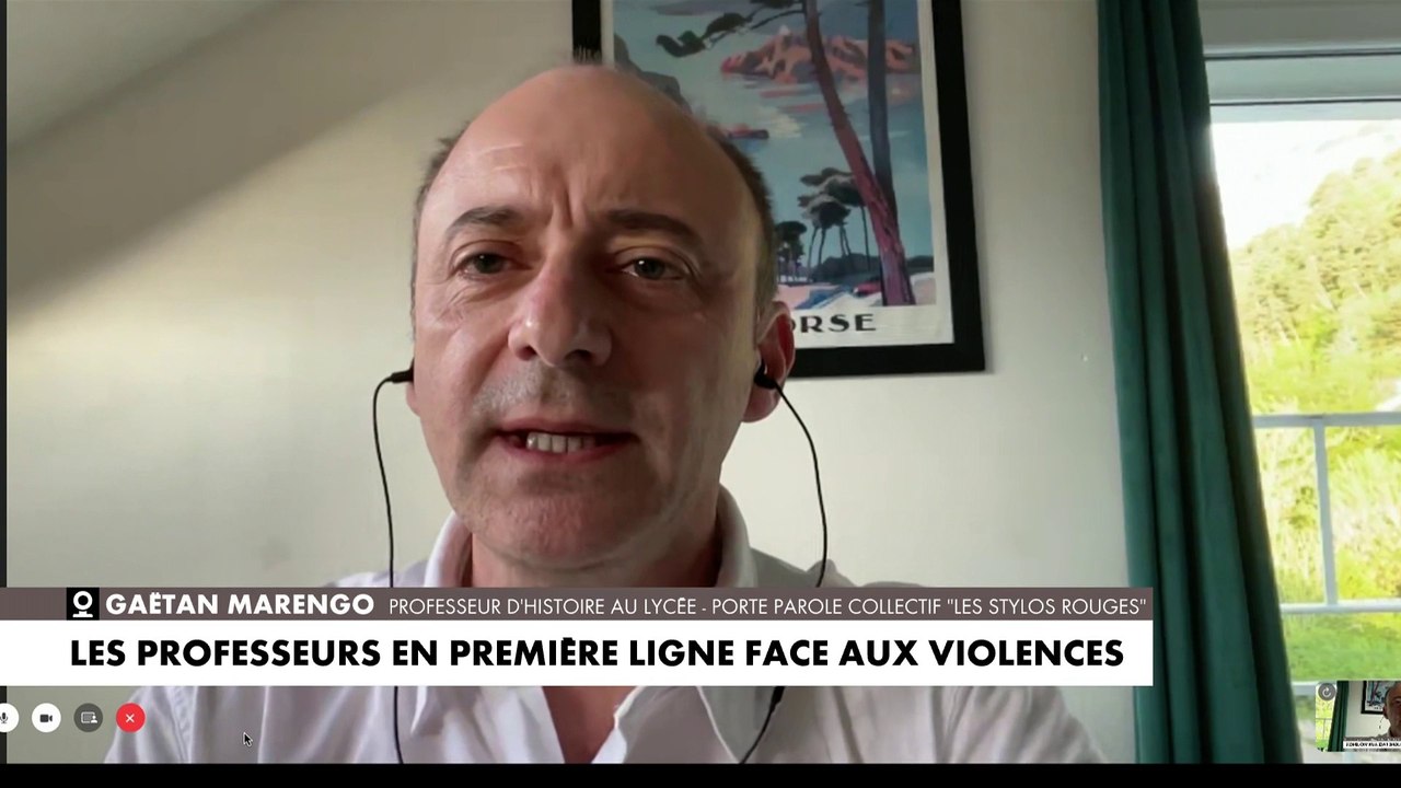 Gaëtan Marengo, professeur d'histoire : «Le sentiment d'insécurité des professeurs s'aggrave [...] L'autorité de l'enseignant se désagrège»