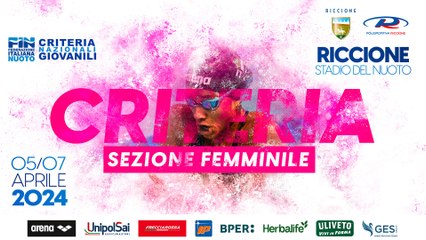 NUOTO - Criteria Nazionali Giovanili 2024 (06/04/2024 - Prima sessione)