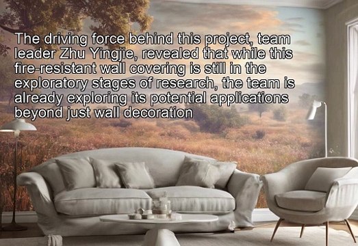 Revolutionary Fire-Resistant Wallpaper with Detection Capabilities