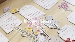 2024 Bloomy Flowers Desk Calendar, 2024 Calendar, Desk Calendar 2024, 3D Calendar 2024, Small Desk Calendar, Funny Unique Bloomy Flower Desk Calendar 2024, Flowers Desk Calendar Planner NEW