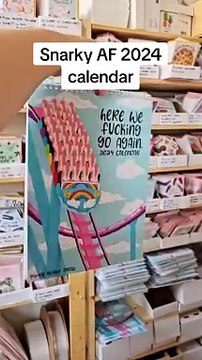 HERE WE F-ING GO AGAIN 2024 CALENDAR, FUNNY HANGING MONTHLY WALL CALENDAR, TRASH TALK WALL CALENDAR 2024, GET READY FOR A YEAR OF SASS, SNARK AND A F*CK-TON OF SWEARS, ADVENT CALENDAR 2024, GAG GIFT FOR FRIENDS