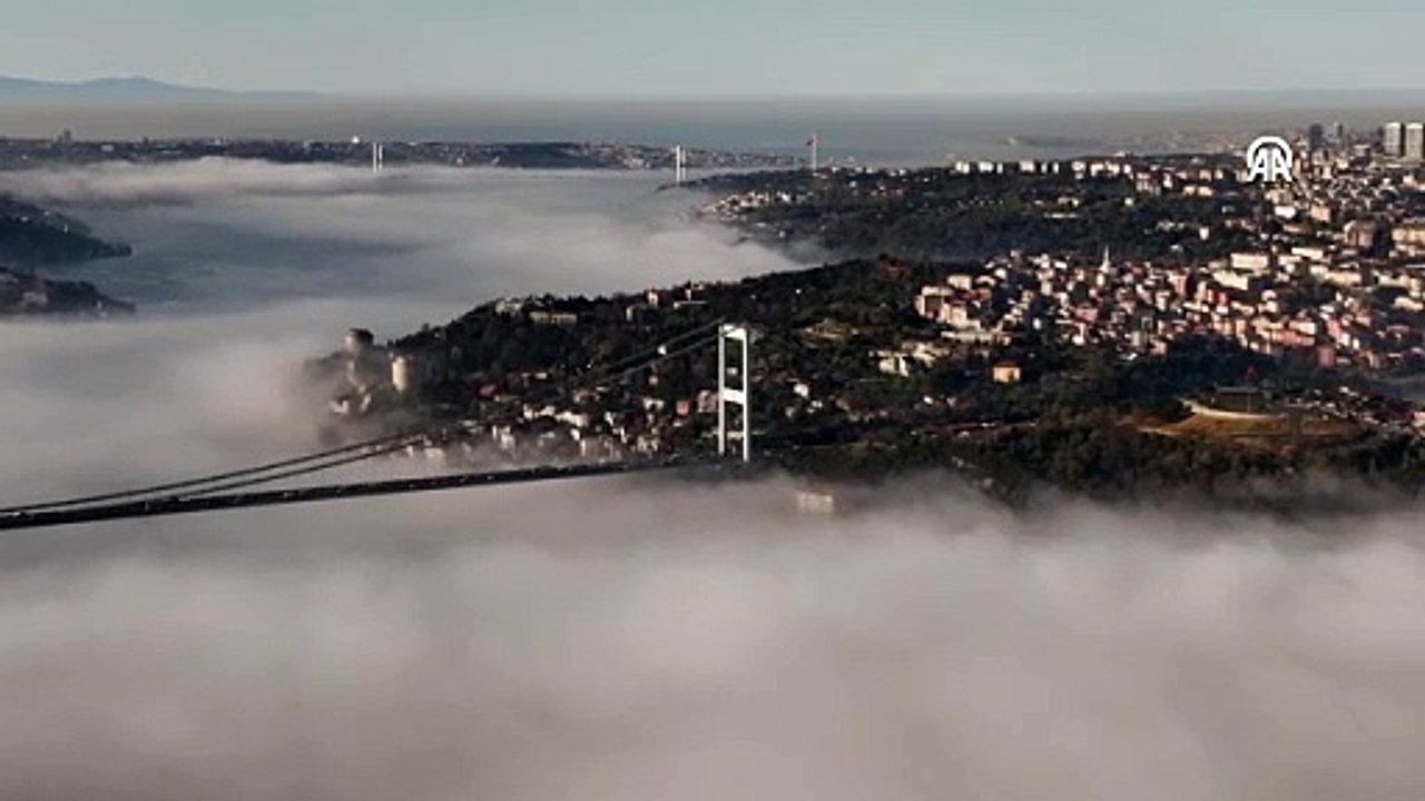 DRON ISTANBUL'DA SİS