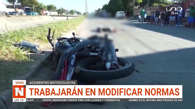 Trabajan para modificar normas ante accidentes de motocicleta