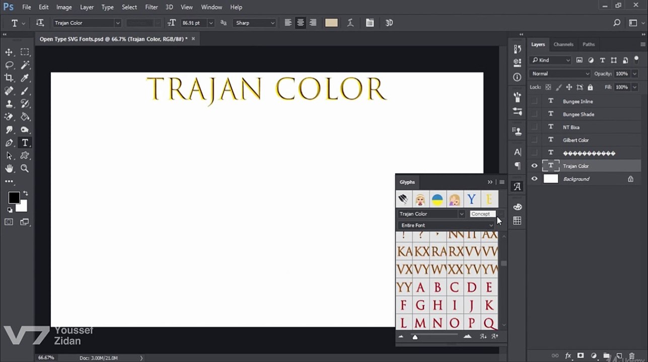 41. 41- Open Type SVG Fonts