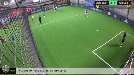 Faute de Mathias DAUTEL - FC TLB ALSTOM