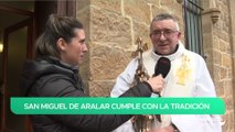 San Miguel de Aralar llega a Pamplona