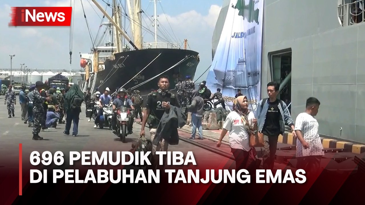 Angkut Pemudik, KRI Banda Aceh Tiba di Pelabuhan Tanjung Emas Semarang