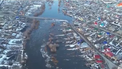 Rusya’da baraj kısmen yıkıldı, yüzlerce ev sular altına kaldı
