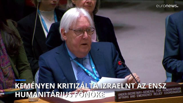 Az emberiség elárulásának nevezte Izrael háborúját az ENSZ humanitárius főnöke