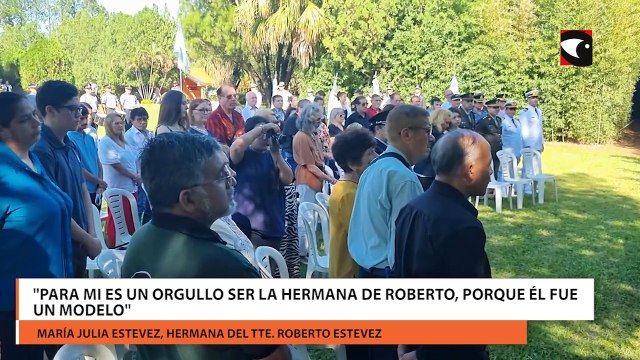Homenaje a veteranos de Malvinas Para mi es un orgullo ser la hermana de Roberto, dijo Maria Julia Estevez