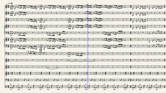 النوتة الموسيقية ,,,مع الالات,,,للمقطع,,,,لولا الملامة,,,,لرائعة روائع وردة الجزائرية,, تدوين ماهر الغمرى