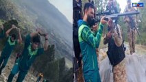 T20 WC 2024 से पहले Pakistan Cricket Team ईंट-पत्थर और बंदूक से कर रही Practice, Video | Babar Azam