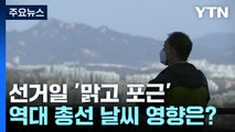 [날씨] 선거일 '맑고 포근' ...역대 총선 날씨 영향은? / YTN