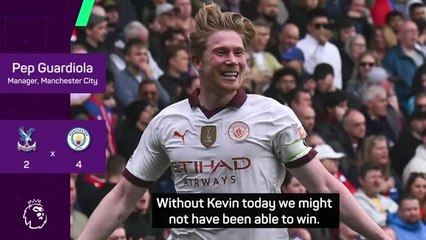 'We would not win without Kevin' - Guardiola in awe of De Bruyne