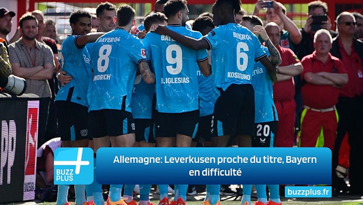 Allemagne: Leverkusen proche du titre, Bayern en difficulté
