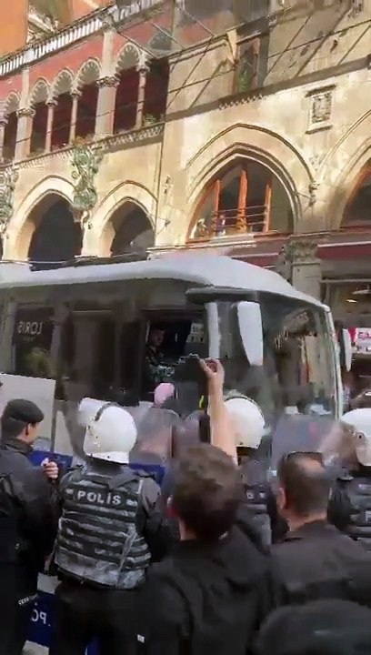 Taksim'de İsrail protestosu