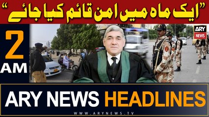 ARY News 2 AM Headlines | 7th April 2024 | Aik Mah Mein Aman Qaim Kya Jaye
