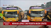 Detik-Detik Menhub Budi Karya Sumadi Lepas 7.940 Peserta Mudik Gratis di Terminal Jatijajar Depok