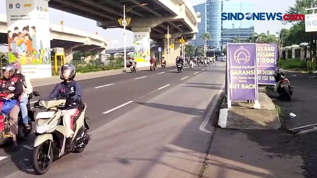 Arus Mudik di Kalimalang Bekasi di Pagi Hari Masih Lenggang pada H-3 Lebaran