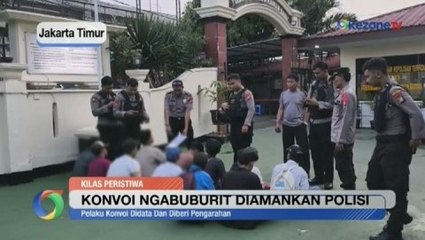 Konvoi Ngabuburit di Jakarta Timur Diamankan Polisi