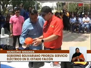 Gobierno Nacional entrega equipos para optimizar el sistema eléctrico en el estado Falcón