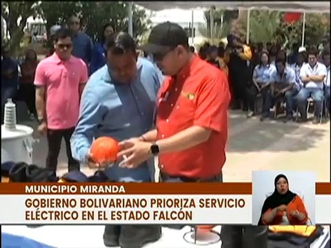 Gobierno Nacional entrega equipos para optimizar el sistema eléctrico en el estado Falcón