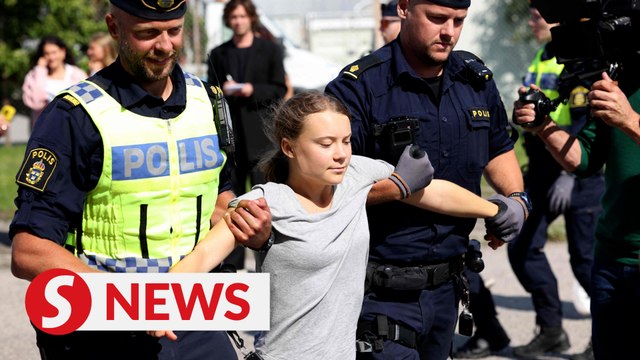 Climate activist Greta Thunberg detained twice at demonstration in The Hague