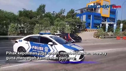 One Way Masih Berlaku, Arus Mudik di GT Cikatama Masih Padat