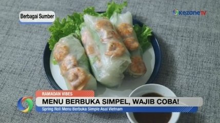 Spring Roll, Menu Berbuka Puasa Sederhana ala Vietnam