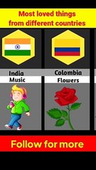 Most loved things from different countries 